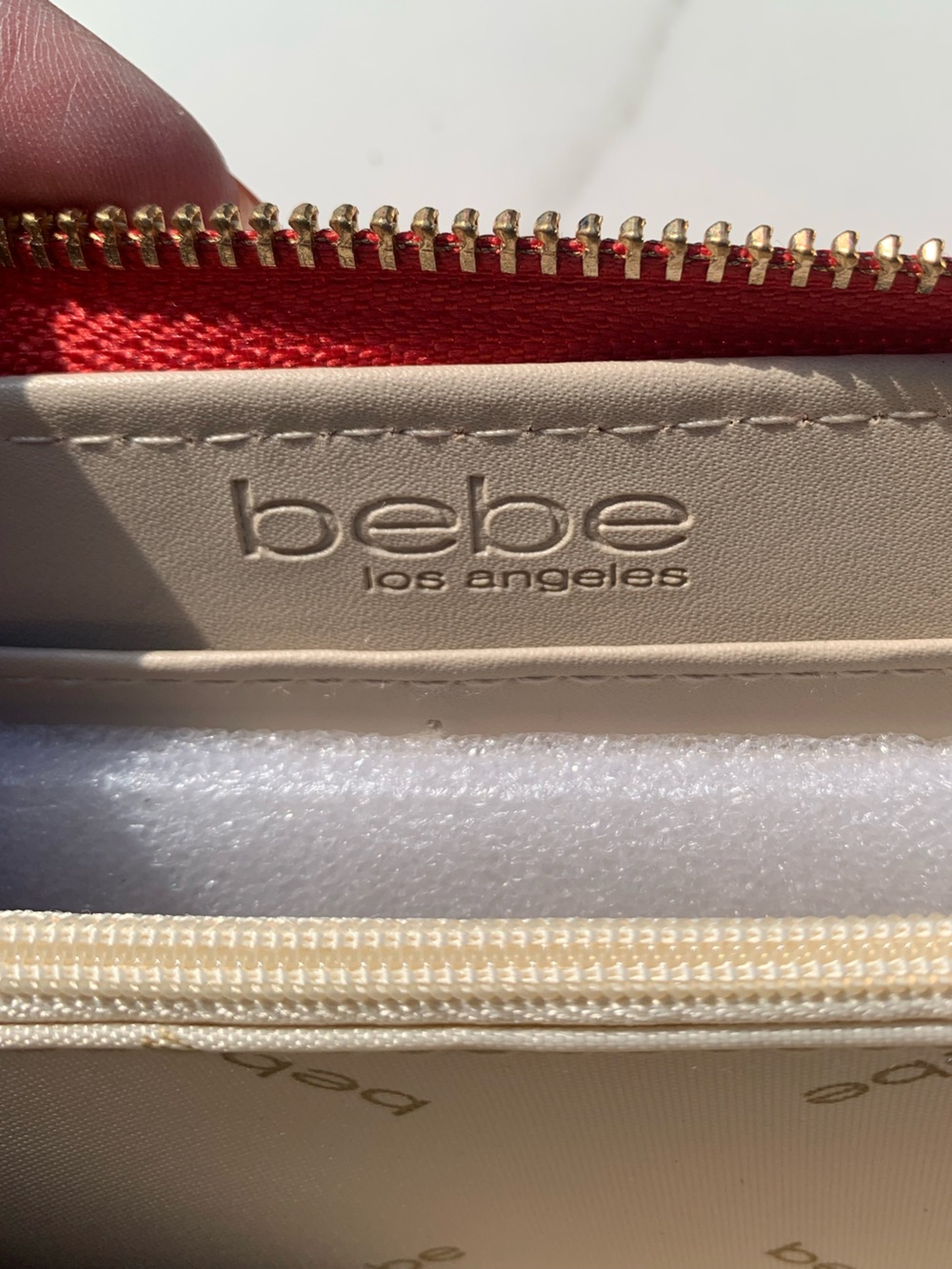bebe Red Zip-Around Wristlet Wallet - Picture 10 of 13